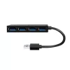 LogiLink USB 3.2 Gen1 4-pordiline jaotur must 5000 Mbit/s ABS