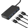 LogiLink USB 3.2 Gen1 4-pordiline jaotur must 5000 Mbit/s ABS