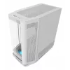 PC Midi Tower korpus Cougar FV270 — Valge, toetab ATX/EATX/Micro-ITX, 2×3.5 tolli + 2×2.5 tolli, 120/140 mm ventilaatorid