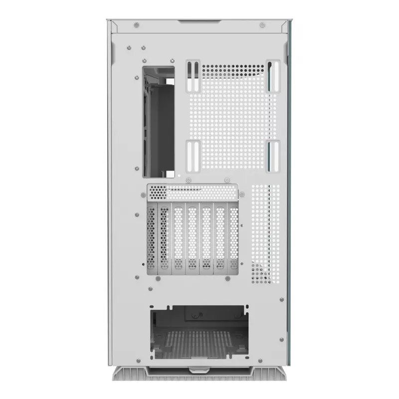 PC Midi Tower korpus Cougar FV270 — Valge, toetab ATX/EATX/Micro-ITX, 2×3.5 tolli + 2×2.5 tolli, 120/140 mm ventilaatorid