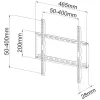 Techly Fixed õhuke Wall Mount LED TV LCD 23-55 Must” ICA-PLB 162M