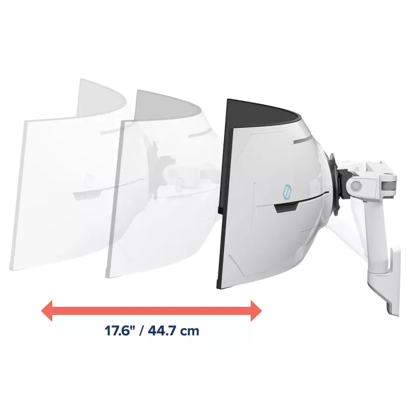 Ergotron HX seeria HX KÄEPIDE VÄGA RASKEKOORMUSEGA PIVOT SEINAVALGE 1000R 57-tollistele KUVERITELE
