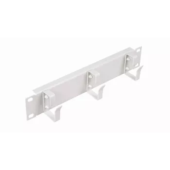 Kaablirõngas EQUIP EZMR-10-G 19-tollisele riiulile, metallkorpus, valge