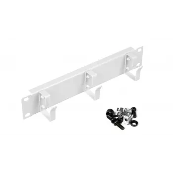 Kaablirõngas EQUIP EZMR-10-G 19-tollisele riiulile, metallkorpus, valge