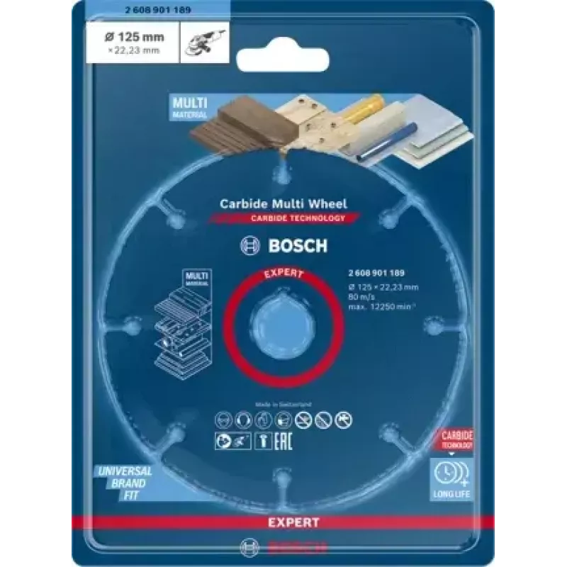 Bosch 2 608 901 189 pöörleva tööriista lihvimis-/lihvimistarvik Plastik, Puit Lõikeketas