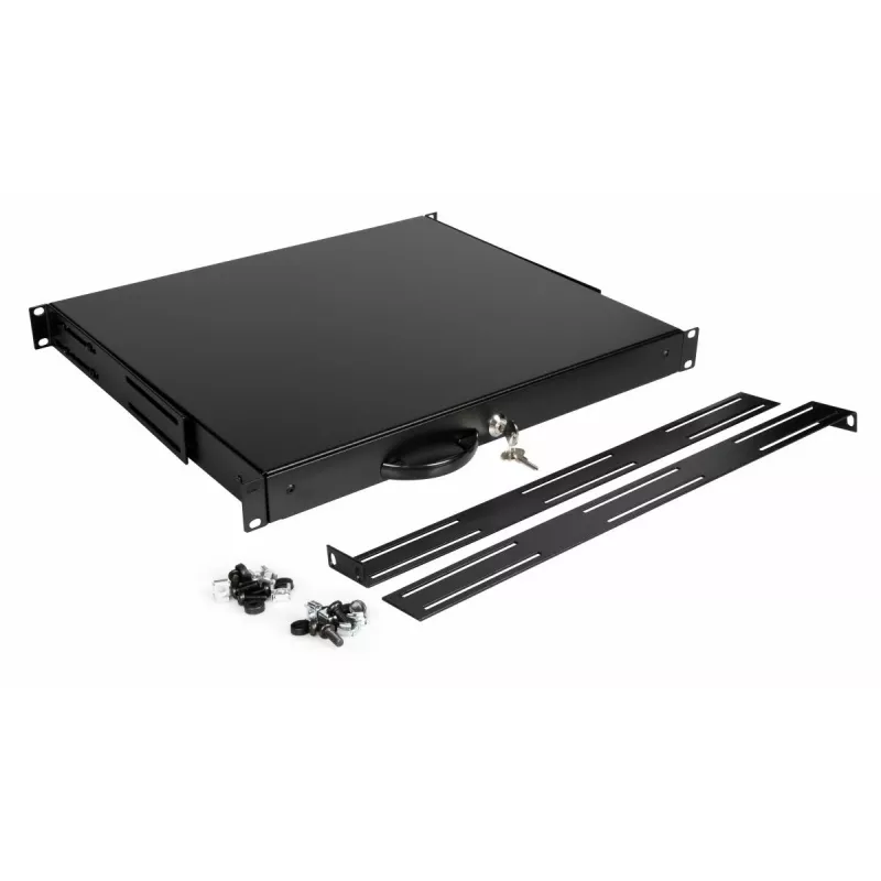 Sahtelüksus Equip EZD-1-B Lukustatav sahtel 19' 1U Must