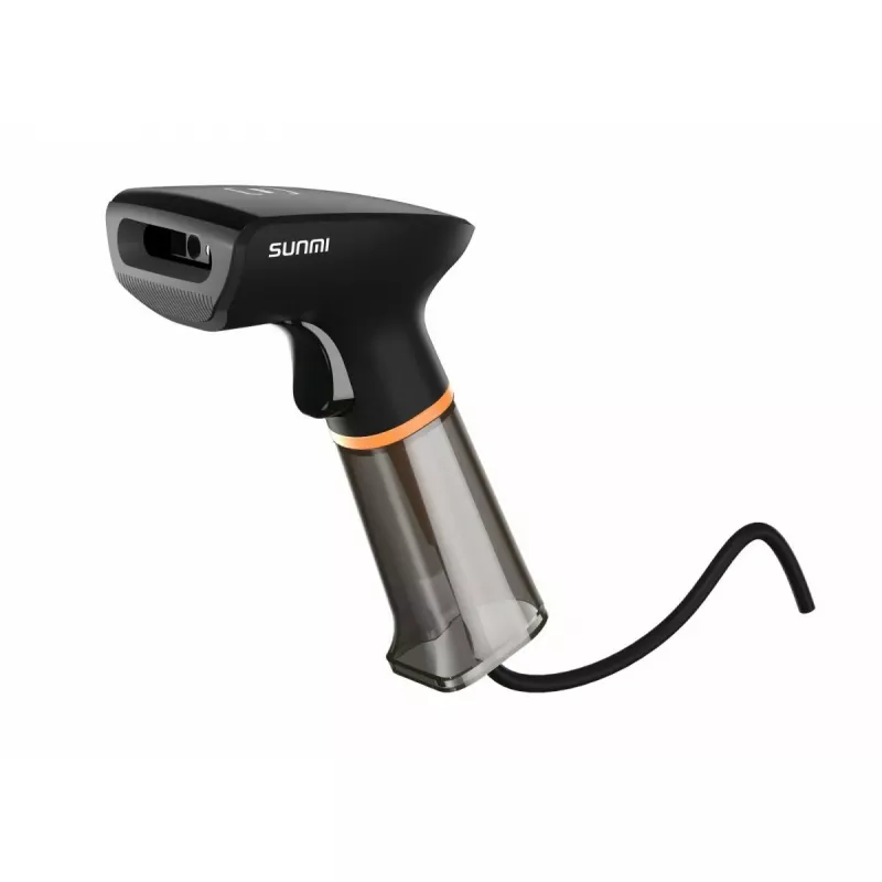 Käsiskanner vöötkoodidele SUNMI U2 2D USB must — jaemüügi pildiskanner, juhtmega USB-ühendus