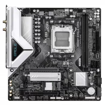 GIGABYTE B840M EAGLE WIFI6 emaplaat - AMD Ryzen 9000 protsessoritele, 5+2+2 faasi VRM, kuni 7600MHz DDR5(O.C), 1xPCIe 4.0 + 1xPCIe 3.0 M.2, Wi-Fi 6, 2.5GbE LAN, USB 3.2 Gen 1