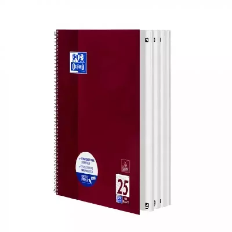 Kirjutusmärkmik Oxford 100050355 A4 80 lehte Bordeaux