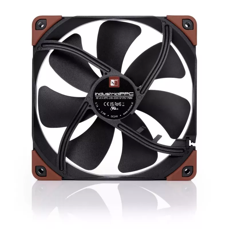 Ventilaator Noctua NF-A14 14 cm 500-2000 p/min Must Pruun