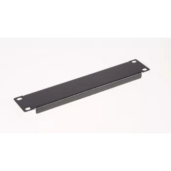 Blank paneel EQUIP EZBP-10-B — metallist, must, 1U, 123 g
