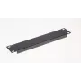 Blank paneel EQUIP EZBP-10-B — metallist, must, 1U, 123 g