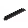 Blank paneel EQUIP EZBP-10-B — metallist, must, 1U, 123 g