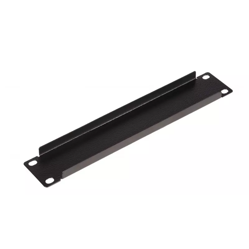Blank paneel EQUIP EZBP-10-B — metallist, must, 1U, 123 g