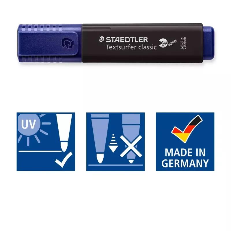 Marker Staedtler 364 C 10 tk Meislitera Must Pruun Hele sinine Hele hall Lime Mint Virsik Roosa Violetne Kollane