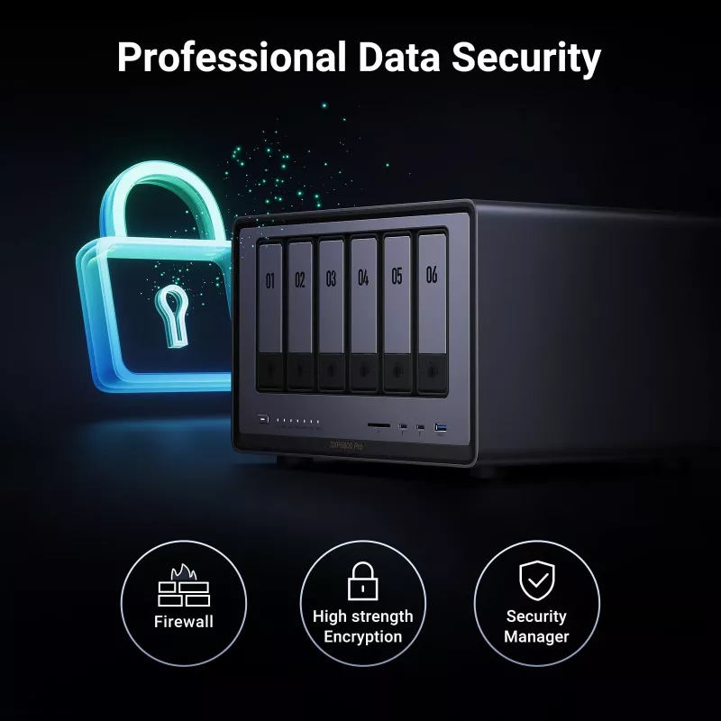 Ugreen DXP6800 Pro NAS Desktop Intel® Core™ i5 8 GB DDR5 hall, must