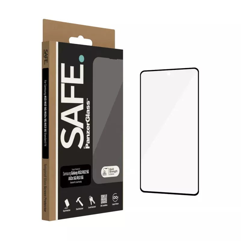 PanzerGlass SAFE. by ® Ekraanikaitse Samsung Galaxy A52 | A52 5G | A52s 5G | A53 5G | Ülilai sobivus
