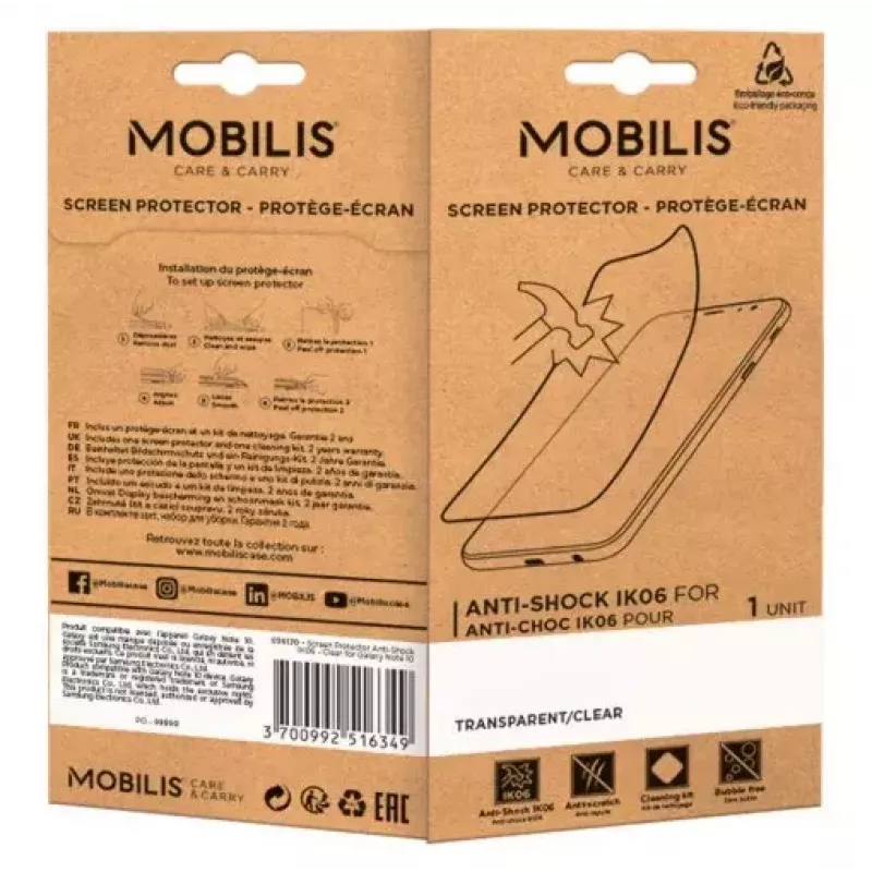 Ekraanikaitse Mobilis EDA52 0,33 mm paksus