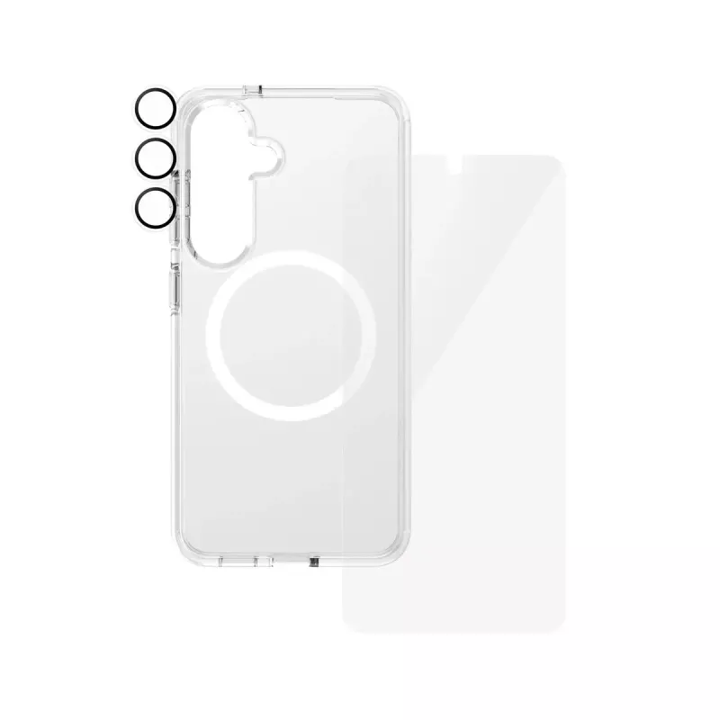 PanzerGlass ® | CARE by ® Flagship 3-in-1 komplekt Samsung Galaxy S25