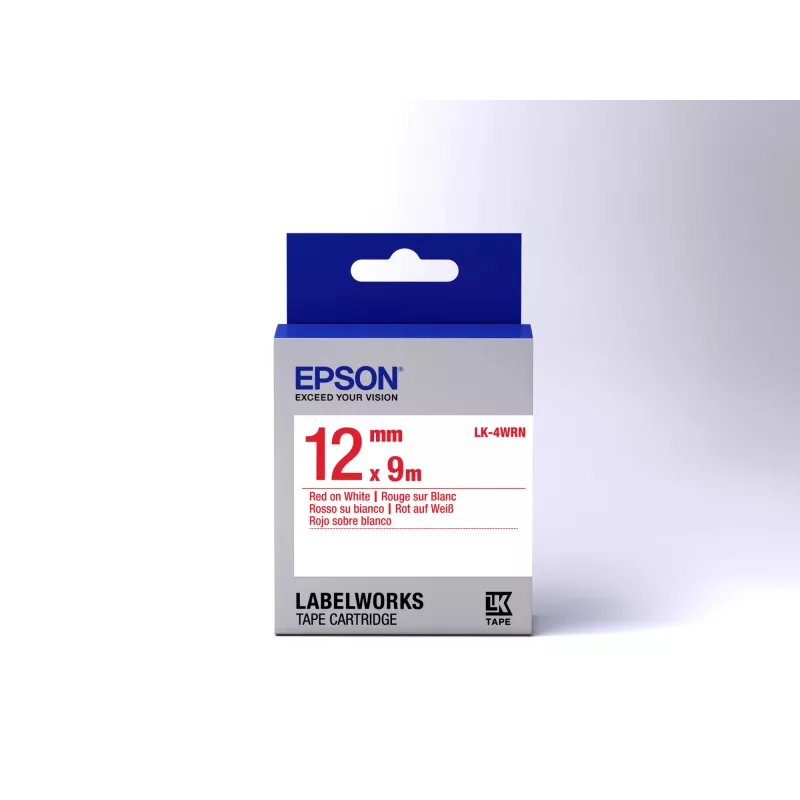 Epsoni sildikassett Standard LK-4WRN punane/valge 12mm (9m)