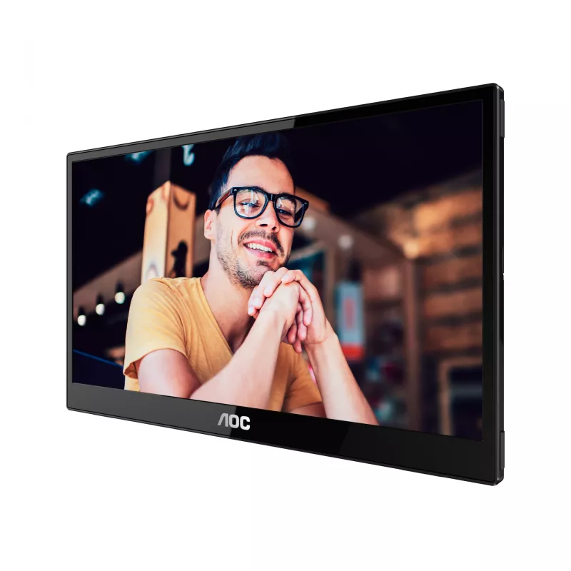 AOC 16T3EA kaasaskantav teler/monitor Must 39,6 cm (15,6 tolli) 1920 x 1080 pikslit