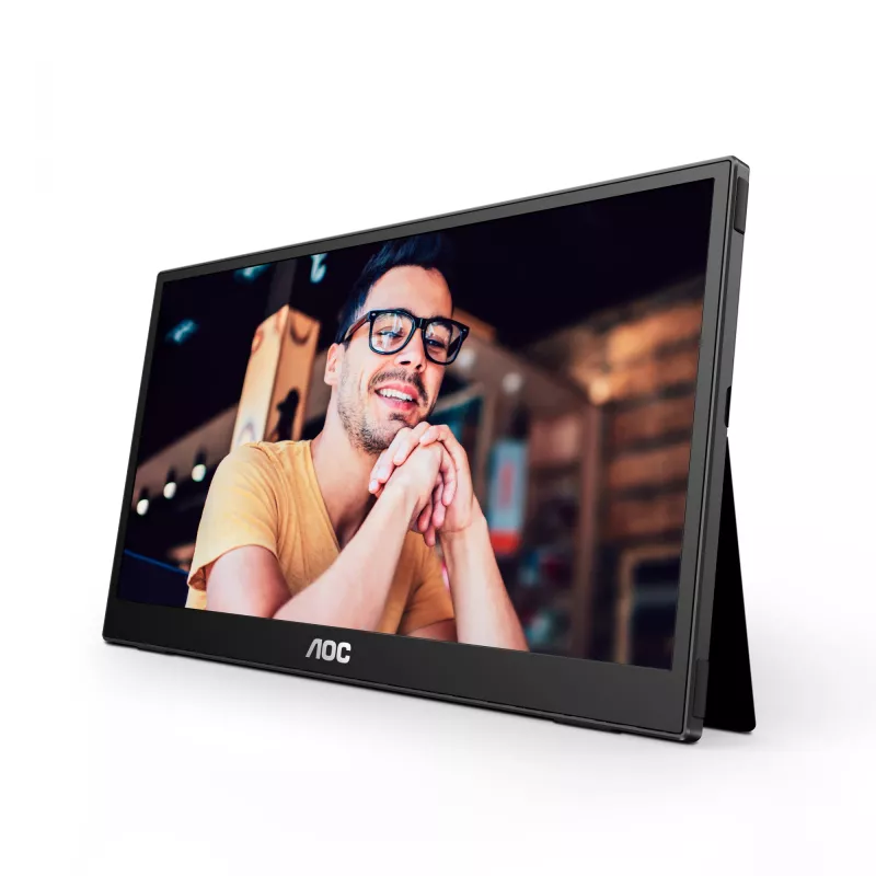 AOC 16T3EA kaasaskantav teler/monitor Must 39,6 cm (15,6 tolli) 1920 x 1080 pikslit