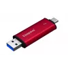 Väline SSD Kingston 1TB Dual USB-A/USB-C kaasaskantav SSD — USB 3.2 Gen 2, lugemine 1050 MB/s, kirjutamine 950 MB/s, must/punane