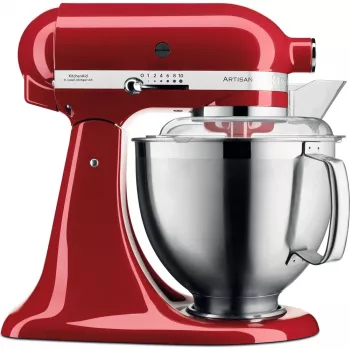 Köögikombain KITCHENAID Artisan 5KSM185PS, 4,8 L roostevabast terasest kauss, 300 W, 10 kiirust, punane