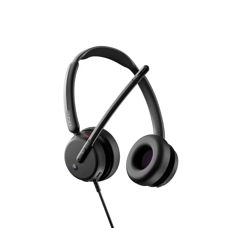 Juhtmega kõrvaklapid EPOS IMPACT 400 MS UC ANC USB-C+A — supra-aural, 20–20000 Hz, 2 m kaabel, 129 g, must