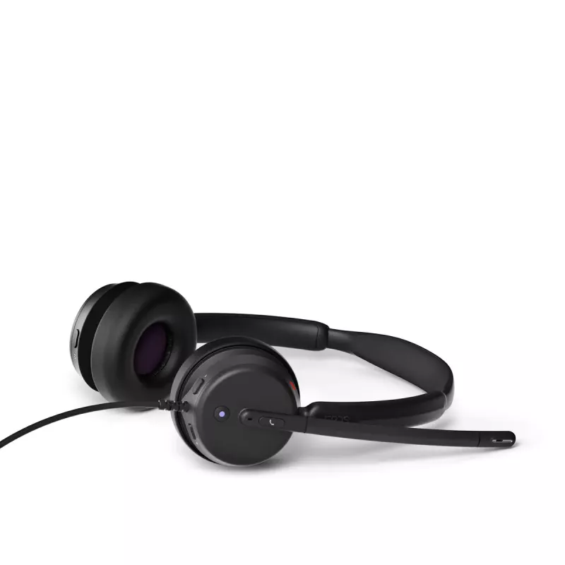 Juhtmega kõrvaklapid EPOS IMPACT 400 MS UC ANC USB-C+A — supra-aural, 20–20000 Hz, 2 m kaabel, 129 g, must