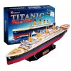 3D pusle Cubicfun Titanic Big T4011H — 1024 tükki, mõõtkavas mudellaev