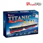 3D pusle Cubicfun Titanic Big T4011H — 1024 tükki, mõõtkavas mudellaev