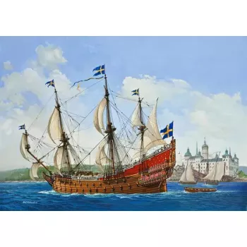 Purjelaeva mudel Revell VASA Komplekteeritav mudel 1:150 Pikkus 455 mm Kõrgus 345 mm