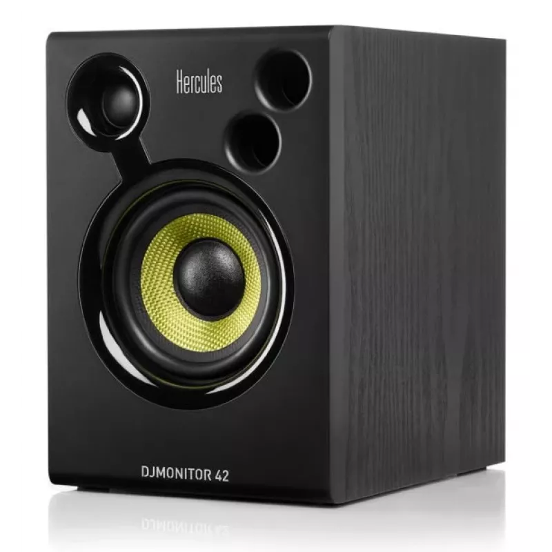 Juhtmega DJ kõlar Hercules DJMonitor 42 — 40 W RMS, 60–20000 Hz, must