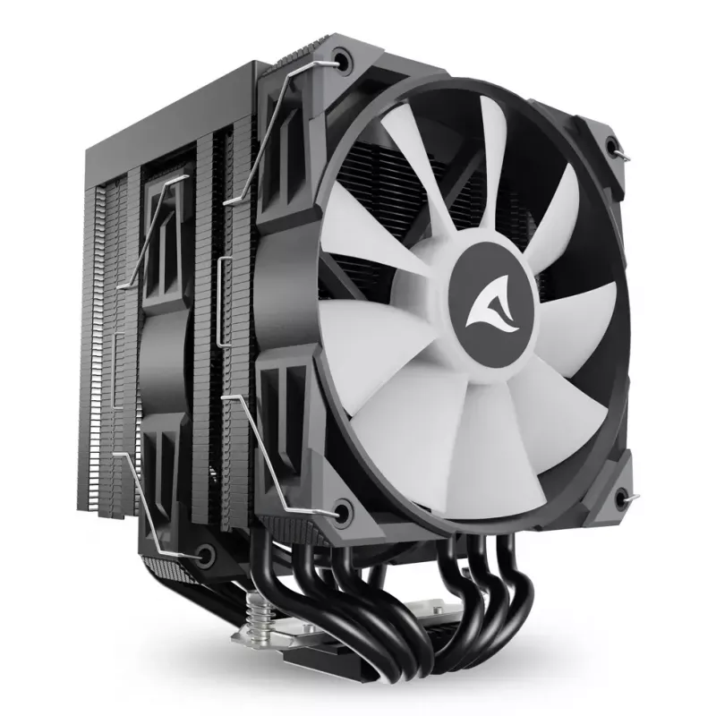 Õhkjahuti Sharkoon A60 RGB 12 cm 500-1800 RPM Must