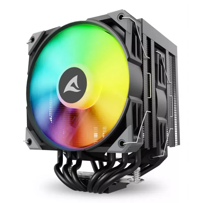 Õhkjahuti Sharkoon A60 RGB 12 cm 500-1800 RPM Must