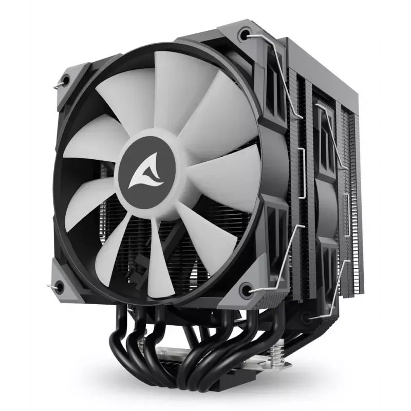 Õhkjahuti Sharkoon A60 RGB 12 cm 500-1800 RPM Must