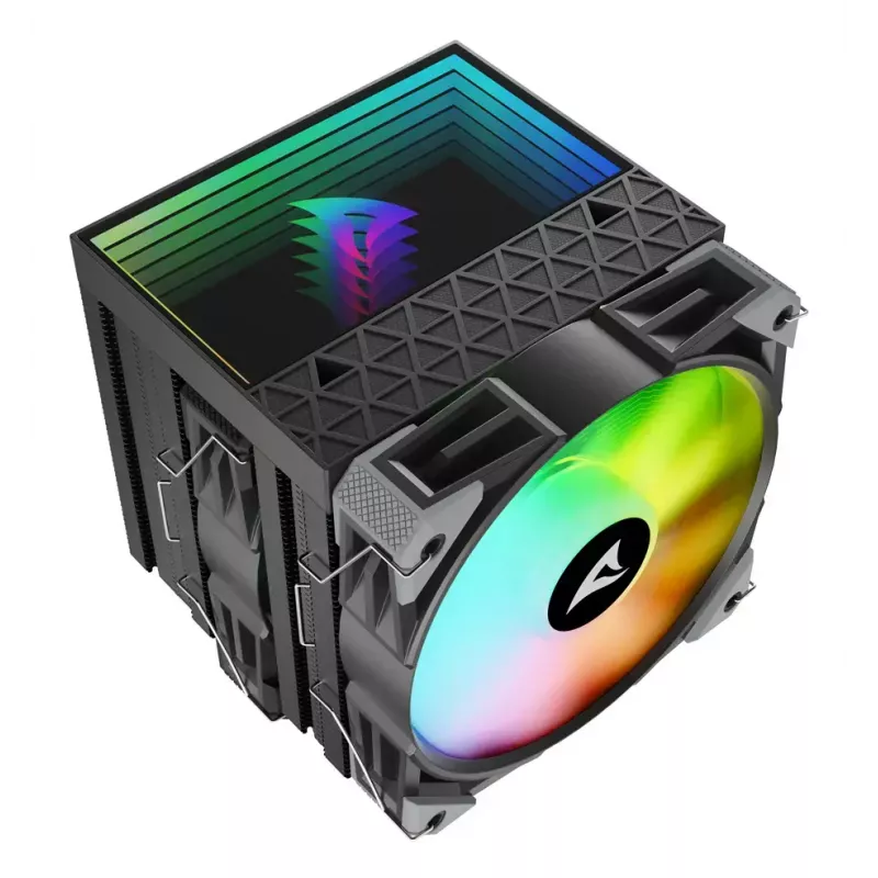 Õhkjahuti Sharkoon A60 RGB 12 cm 500-1800 RPM Must