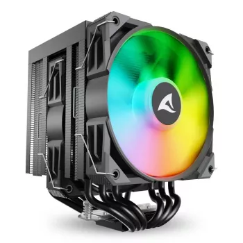 Õhkjahuti Sharkoon A60 RGB 12 cm 500-1800 RPM Must