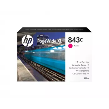 HP 843C 400-ml magenta PageWide XL tindikassett, pigmenttint