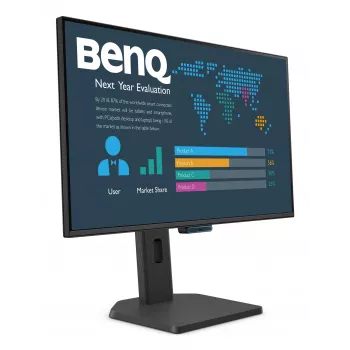 27-tolline BenQ FHD ärimonitor — 1920×1080, 5 ms, IPS-laadne 178° vaatenurk, matt, sisseehitatud kõlarid, VESA, kõrguse reguleerimine