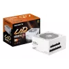 Toiteplokk GIGABYTE UD850GM PG5 V2 ICE — 850 W, PCIe Gen 5.1, 80 PLUS Gold, täismodulaarne, 120 mm ventilaator, ATX 3.1, UK pistik, valge