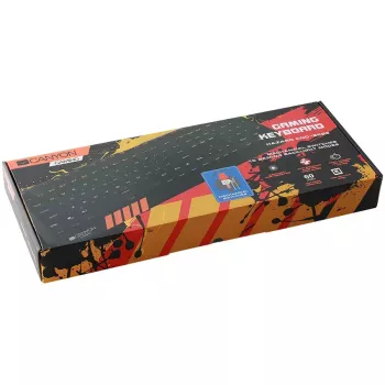 Mehaaniline mängurklaviatuur CANYON Hazard GK-6 RGB juhtmega must US/RU paigutusega
