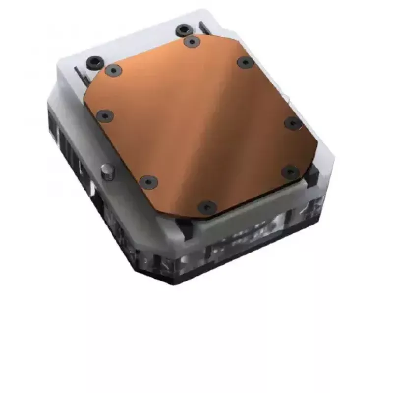 Vesiblokk Phanteks EZ-Fit 450 Acrylic Copper POM Must Silver