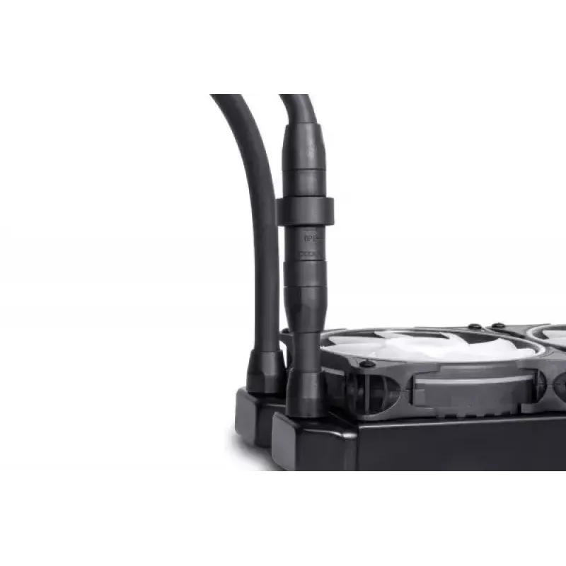 Vedelikjahutuskomplekt Alphacool Pro Aurora 420 CPU AIO 14 cm Must Valge