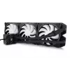 Vedelikjahutuskomplekt Alphacool Pro Aurora 420 CPU AIO 14 cm Must Valge