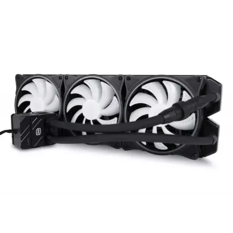 Vedelikjahutuskomplekt Alphacool Pro Aurora 420 CPU AIO 14 cm Must Valge
