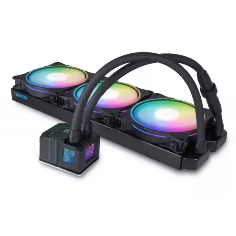Vedelikjahutuskomplekt Alphacool Pro Aurora 420 CPU AIO 14 cm Must Valge