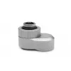 Liitmik EK Water Blocks EK-Quantum Torque Rotary Offset 14 — messing, satiinteras/titaan, kõrgus 21 mm