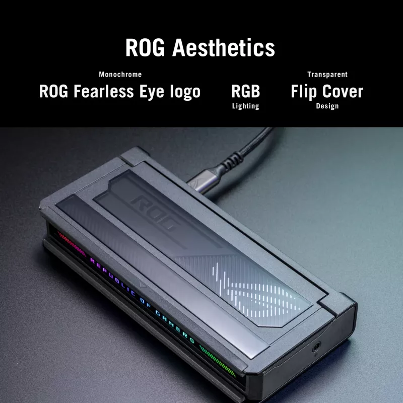Dokkimisjaam ASUS ROG Bulwark Dock 2025 DG300 USB USB-C, 1x RJ-45, 1x HDMI, must, 160×74×25,5 mm